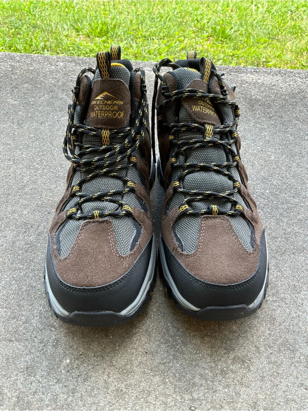 Skechers Brown and Black Waterproof Outdoor Hiking Boots